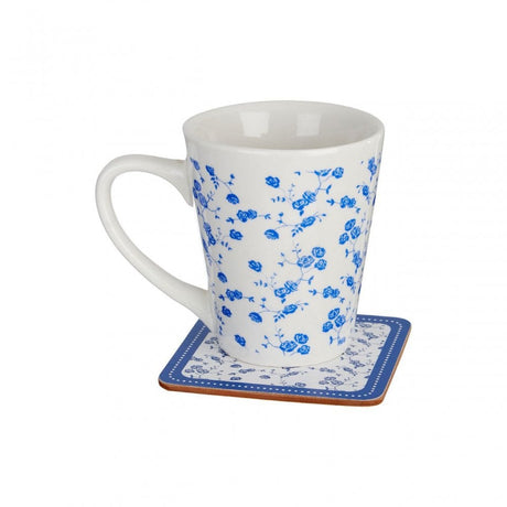 Blue Rose Coasters - Set Of 4