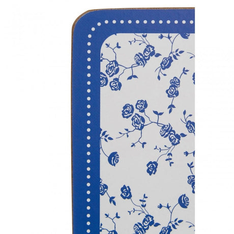 Blue Rose Coasters - Set Of 4