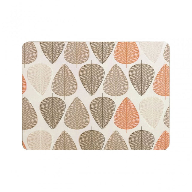 Orange Leaf Placemats - Set Of 4