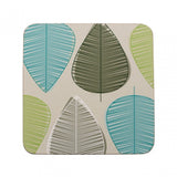 Green Leaf Coasters - Set Of 4