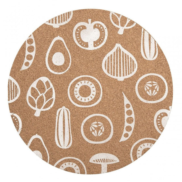 Besa Cork Round Placemats - Set Of 4