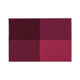 Pink Pvc Grid Design Placemats - Set Of 4