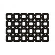 Black Felt Block Design Placemats