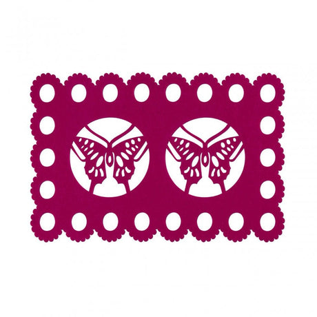 Hot Pink Butterfly Design Placemats