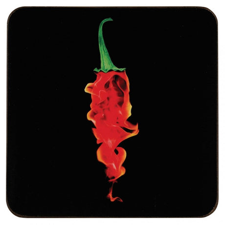 Flaming Chill Coasters - Set Of 4
