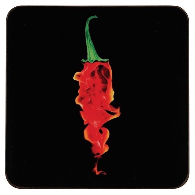 Flaming Chill Coasters - Set Of 4