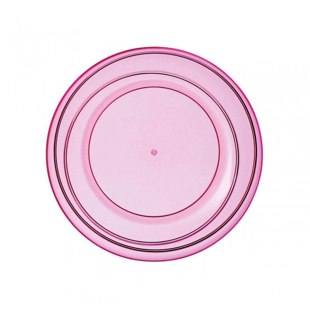 Pink Plastic Small Summer Plate