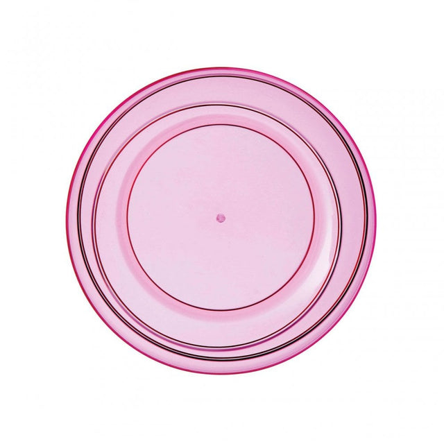 Pink Plastic Small Summer Plate