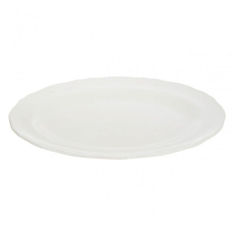 Embossed White Platter