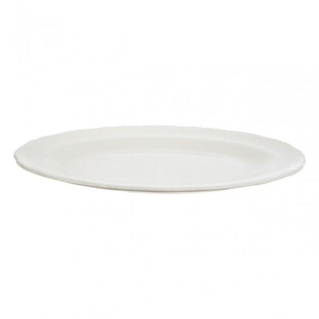 Embossed White Platter