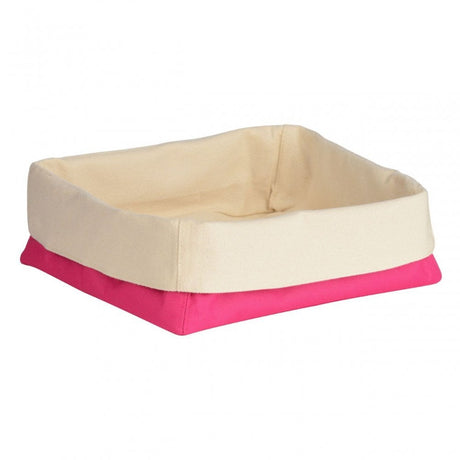 Hot Pink And Cream Large Bread Basket