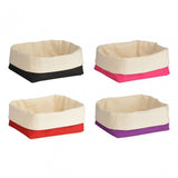 Red/Cream Folded Design Small Bread Basket