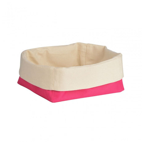 Hot Pink/Cream Small Bread Basket