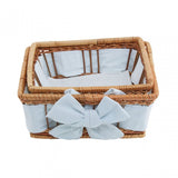 Natural Fern With Lining Baskets - Set Of 2