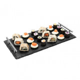 Slate Tray With Stainless Steel Handles