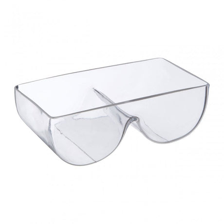 2 Section Glass Serving Dish