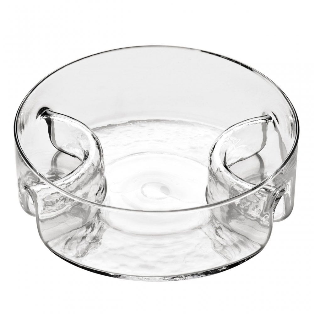 3 Section Curved Sided Glass Serving Dish