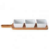 Soiree Serving Board With White Dishes