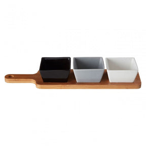 Soiree Serving Board With Square Dishes