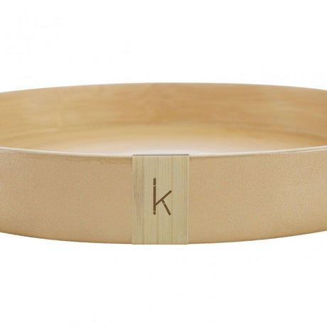 Kyoto Small Round Gold Serving Tray