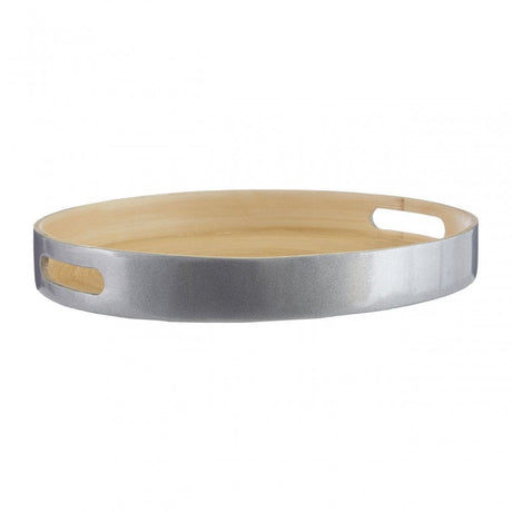 Kyoto Small Silver Tray With Side Handles