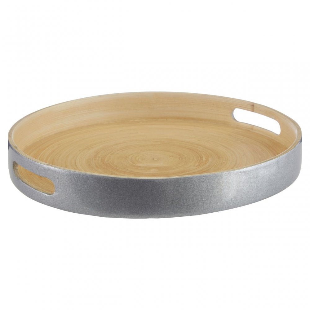 Kyoto Small Silver Tray With Side Handles