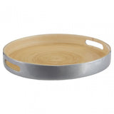Kyoto Small Silver Tray With Side Handles