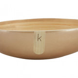 Kyoto Gold Salad Bowl With Raised Edges