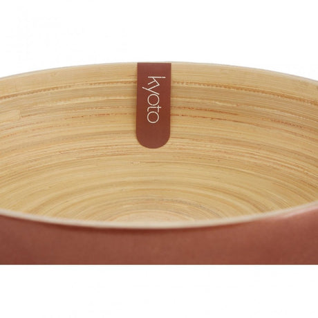 Kyoto Rose Gold Salad Bowl With Raised Edges