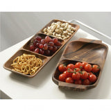 Kora 2 Section Serving Dish With Handles