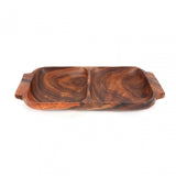 Kora 2 Section Serving Dish With Handles