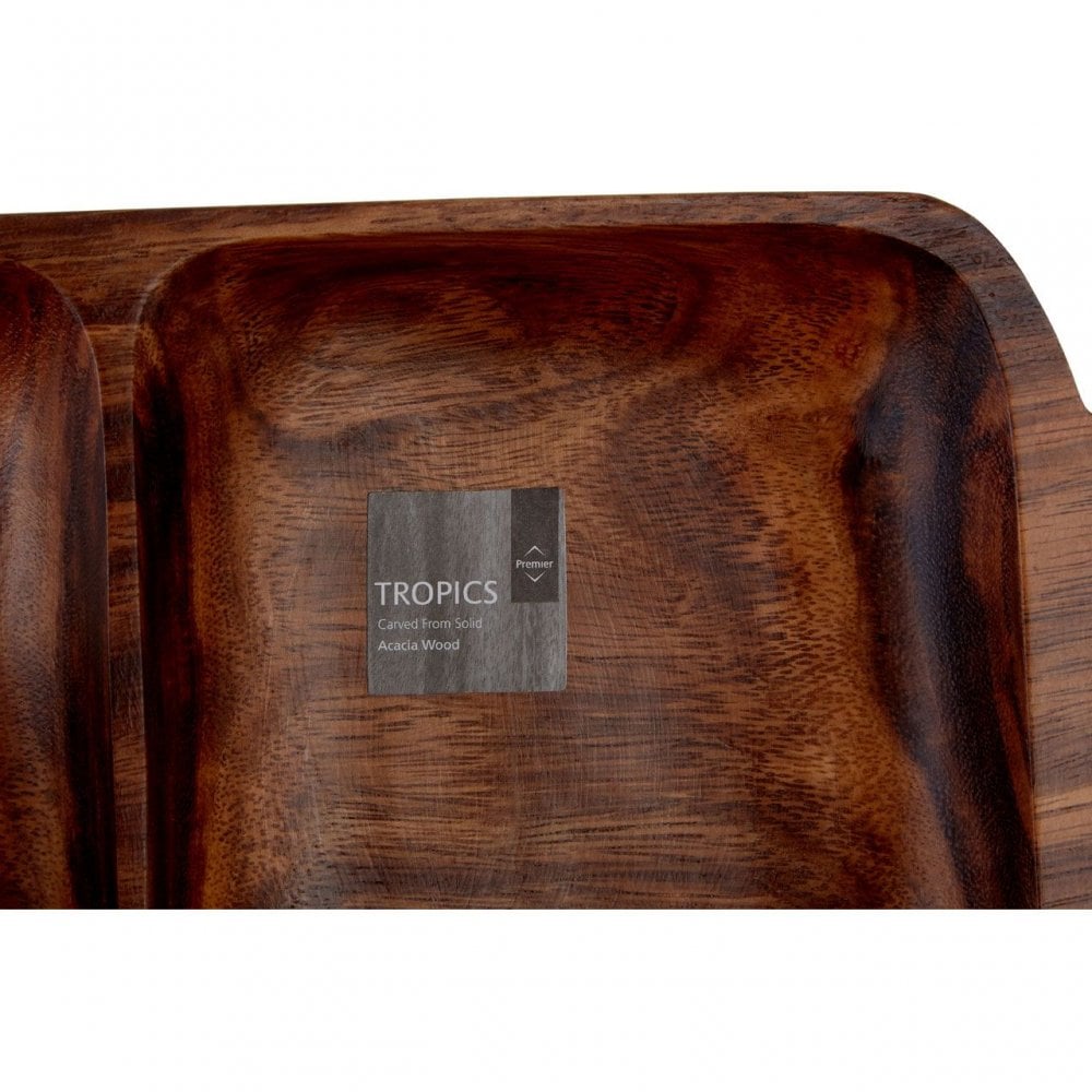 Kora 2 Section Serving Dish With Handles