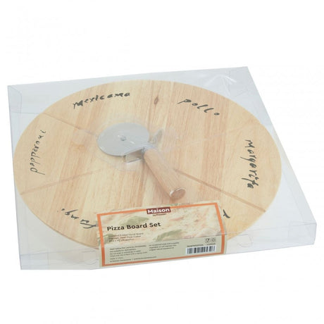 Pizza Board Set With Cutter