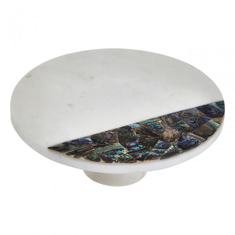 White Marble Round Cake Stand