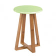 Viborg Green Bamboo Round Stool