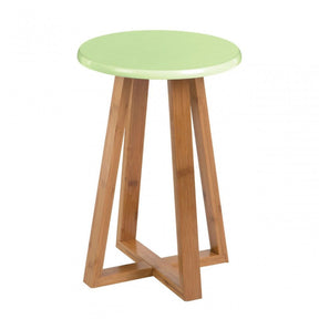Viborg Green Bamboo Round Stool