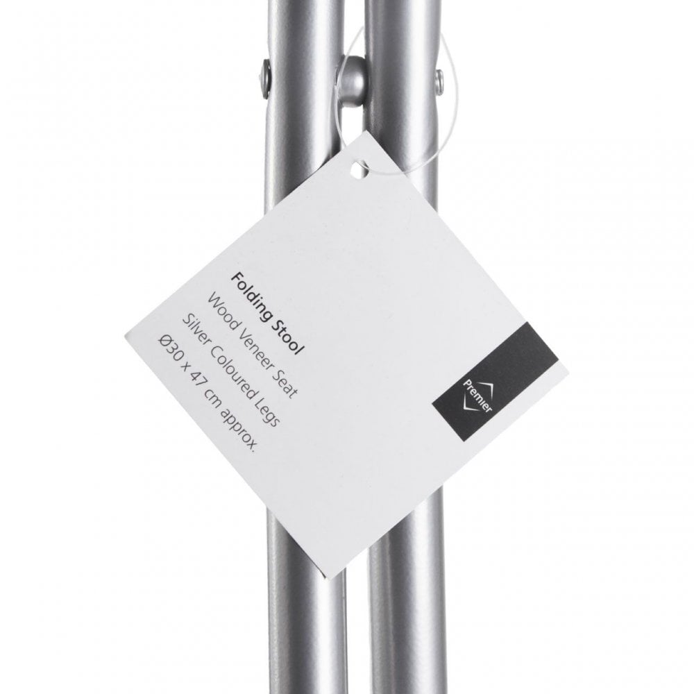 Wood Veneer Seat Folding Stool