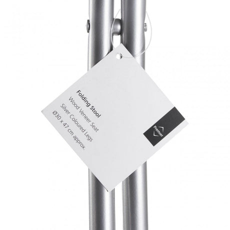 Wood Veneer Seat Folding Stool