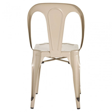 Grange Champagne Finish Metal Chair