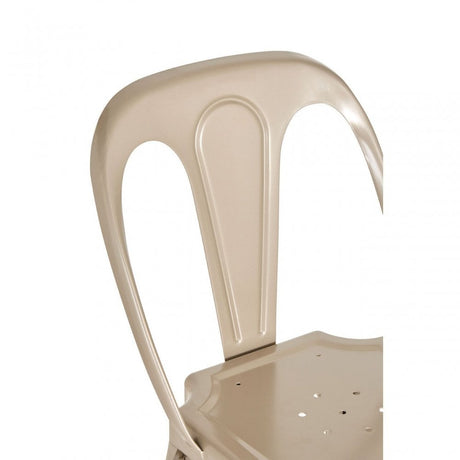 Grange Champagne Finish Metal Chair