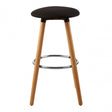 Stockholm Black Round Bar Stool