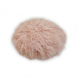 Bosie Round Pink Fur Cushion