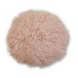 Bosie Round Pink Fur Cushion