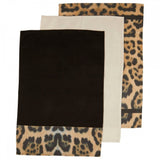 Set Of 3 Leopard Print Tea Towels