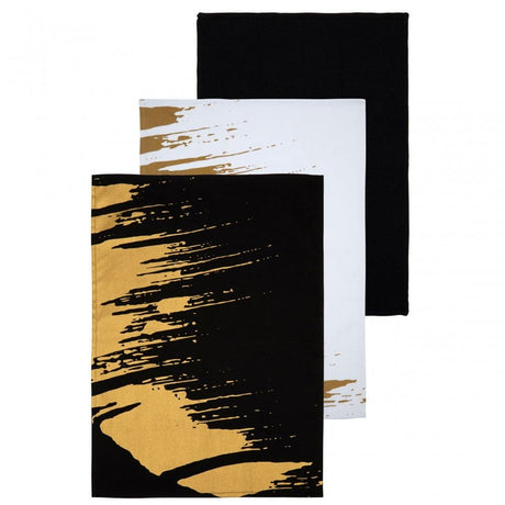 Modern Retro Set Of 3 Flash Dash Tea Towels