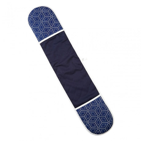 Modern Retro White / Blue Single Oven Glove