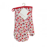 Red Daisy Single Oven Glove