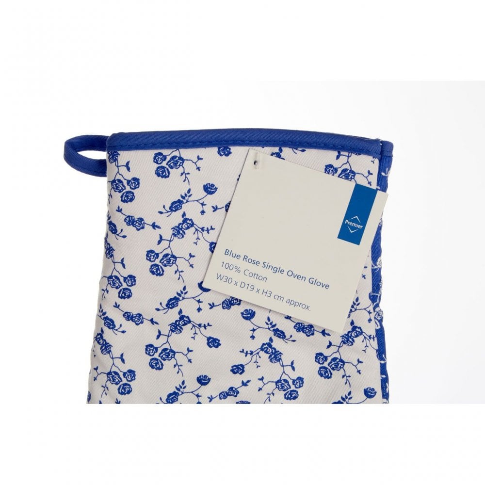 Blue Rose Single Oven Glove