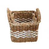 Set Of Two Square Seagrass Baskets