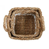 Set Of Two Square Seagrass Baskets